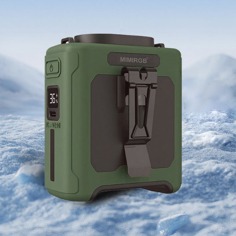 Outdoor Power Nz - 10000mAh Taşınabilir Bel Fanı, Çift Kelepçeli