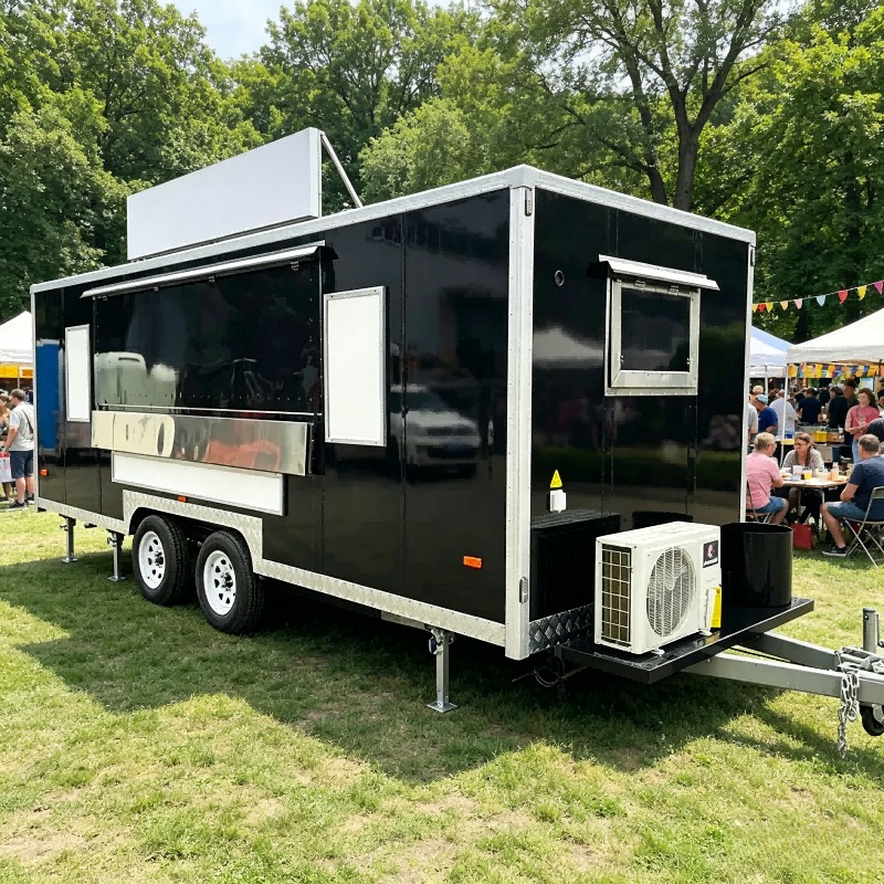Outdoor Power Bar - Özel Yapım Mobil Kare Catering Mutfak
