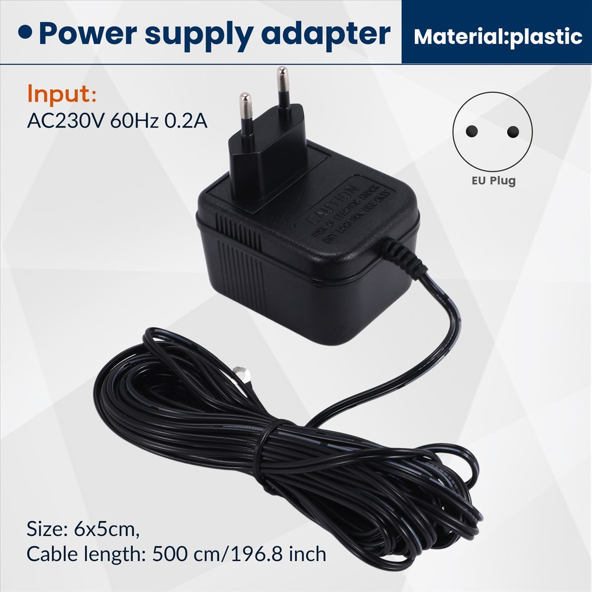 Outdoor Power Adapter Ring - (ABGQ) 18V 500MA Güç Kaynağı Pil