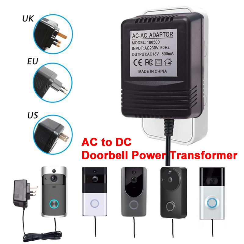Outdoor Power Adapter Ring - ABD İngiltere AB Fişi 18V AC'den