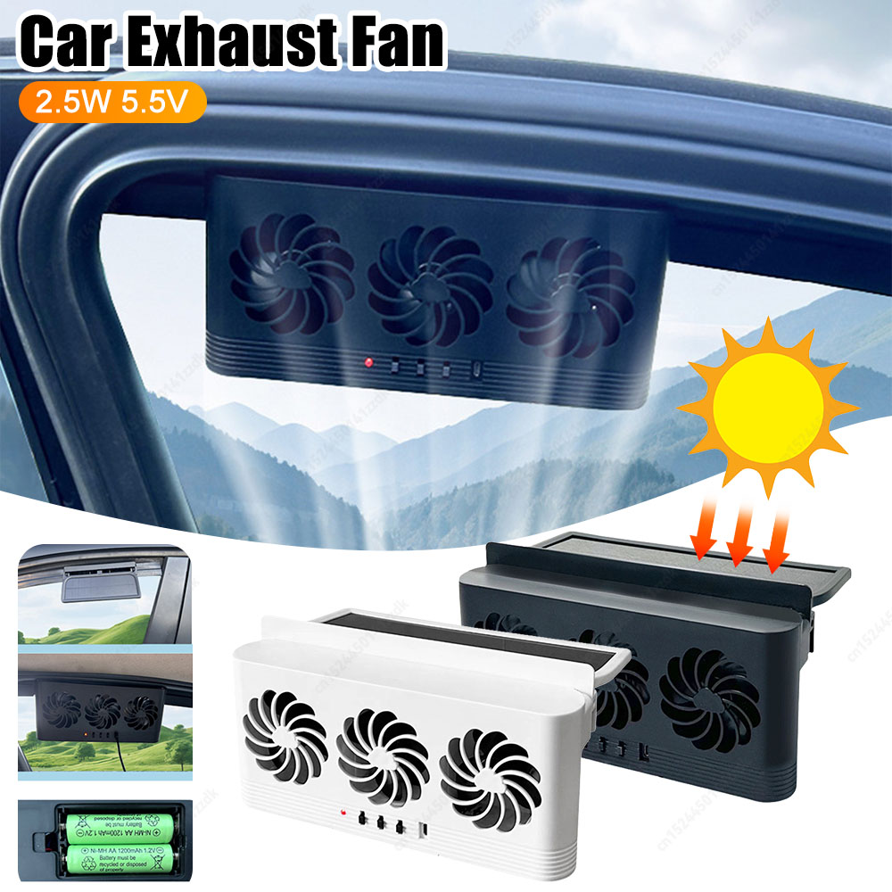 Outdoor Power Vent - Güneş Enerjili Araba Egzoz Fanı 3