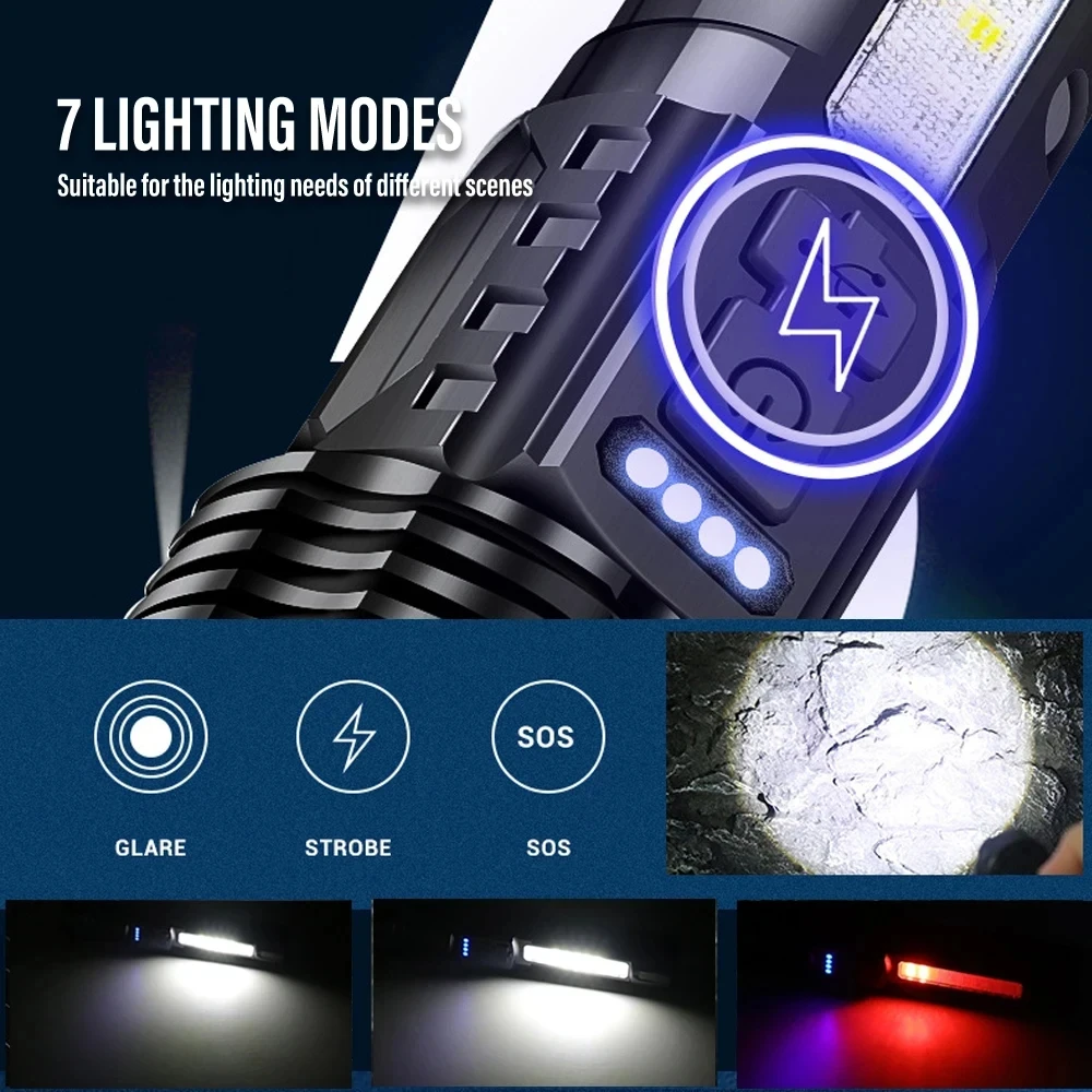 Güçlü LED El Feneri Şarj Edile - Outdoor Power For Lights incelemesi ve fiyatı