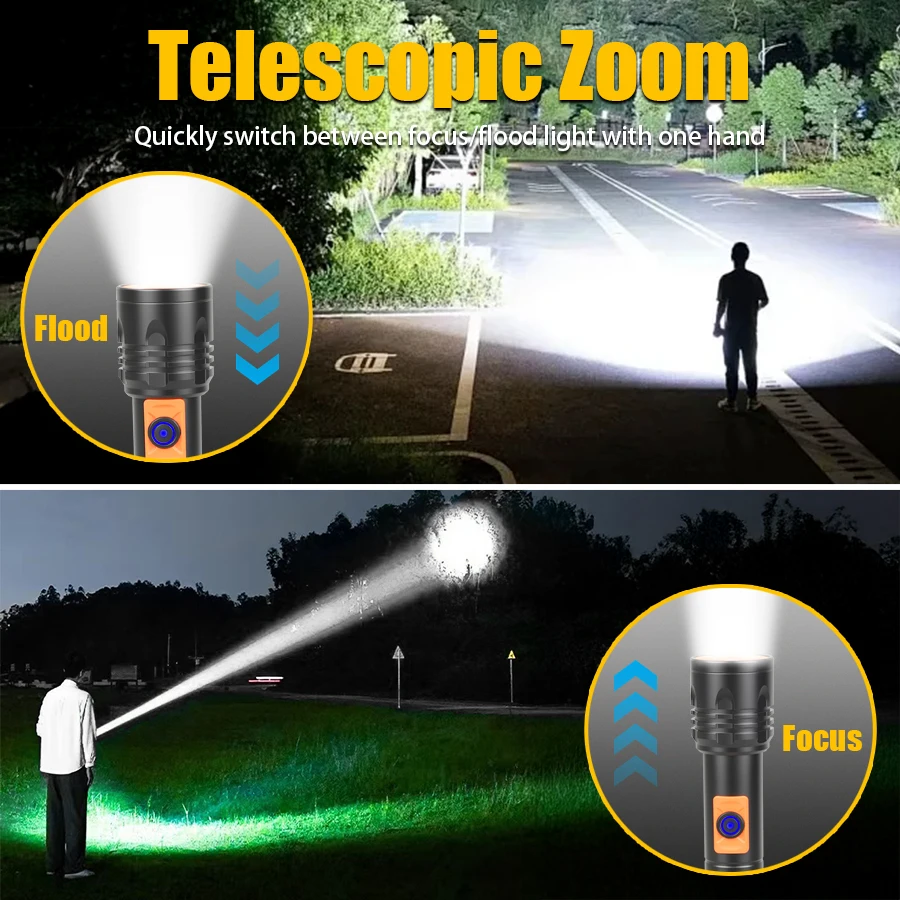Yüksek Güçlü LED El Feneri USB - Outdoor Power For Lights incelemesi ve fiyatı