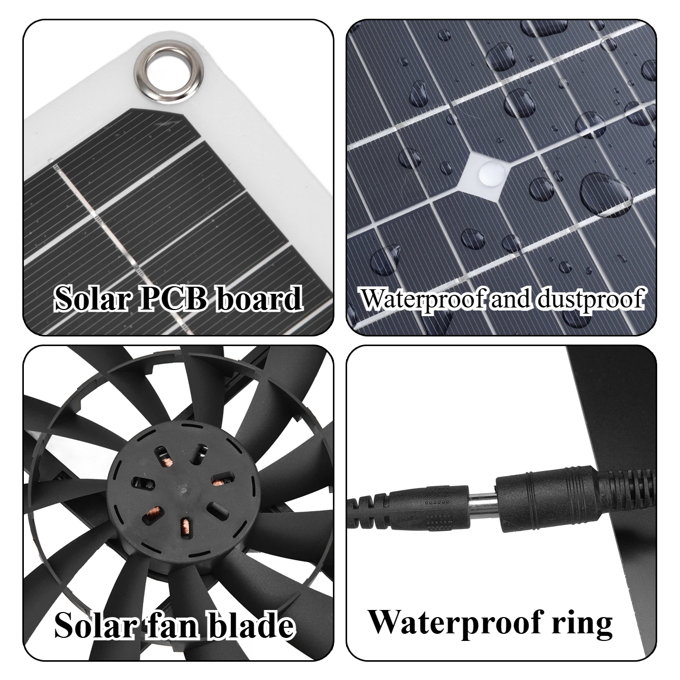 15W Güneş Enerjili Egzoz Fanı  - Outdoor Power Vent incelemesi ve fiyatı