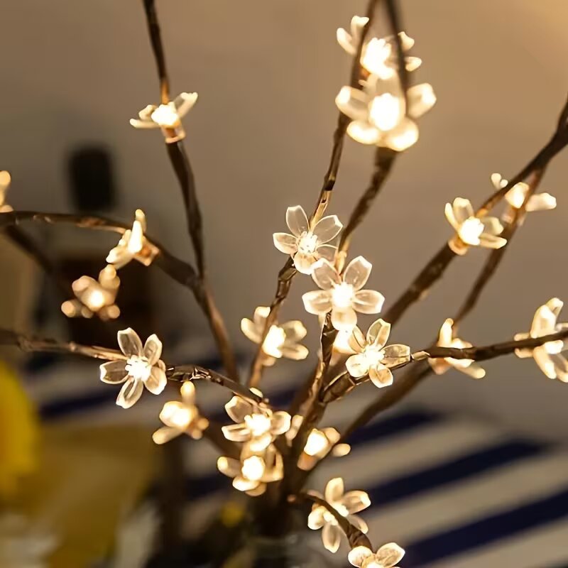 1/2 adet 20LED kiraz çiçeği ağ - Outdoor Power For Lights incelemesi ve fiyatı